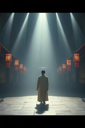 纪录片《盐井记事》海报，盐工在井架旁翻晒盐粒