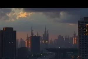 剧集《砂砾与星》封面，沙丘与夜空在画面中上下对分